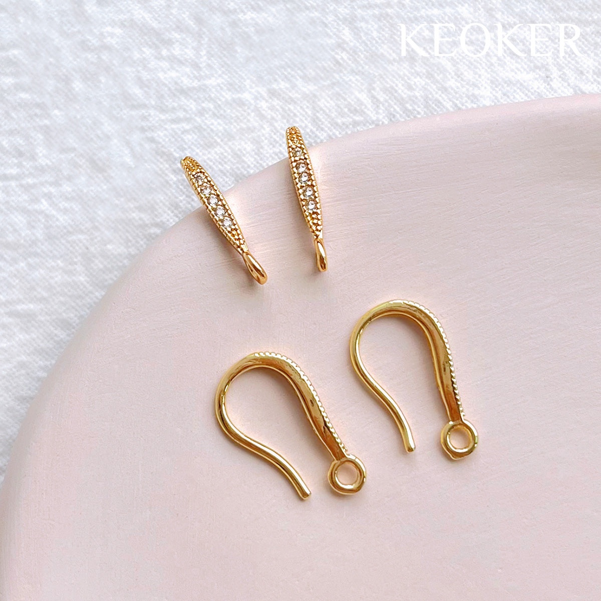 14K Gold Filled Earring Hooks, Gold Filled Earring Hooks for