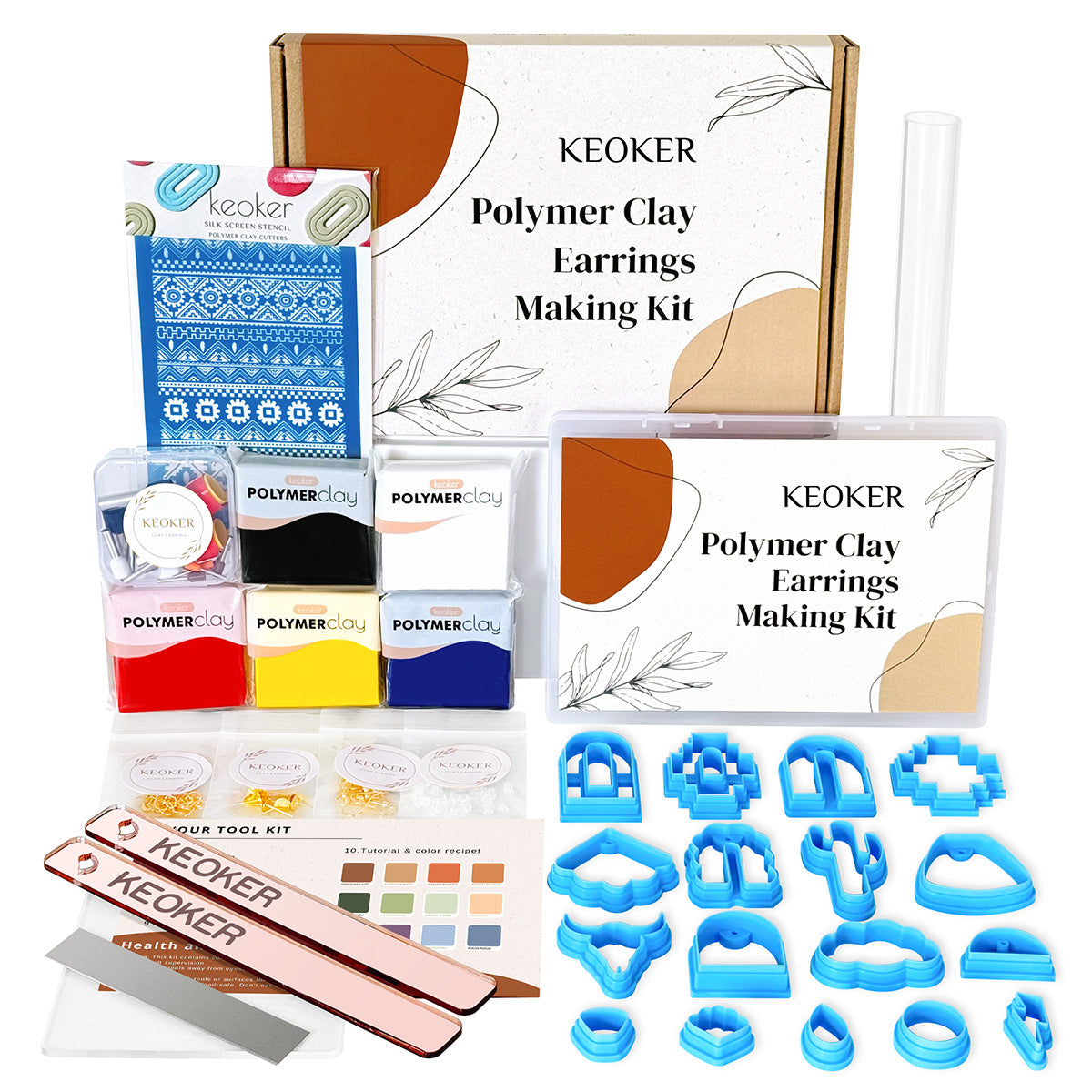 KEOKER 103 Polymer Clay Earrings Making Kit(Basis)