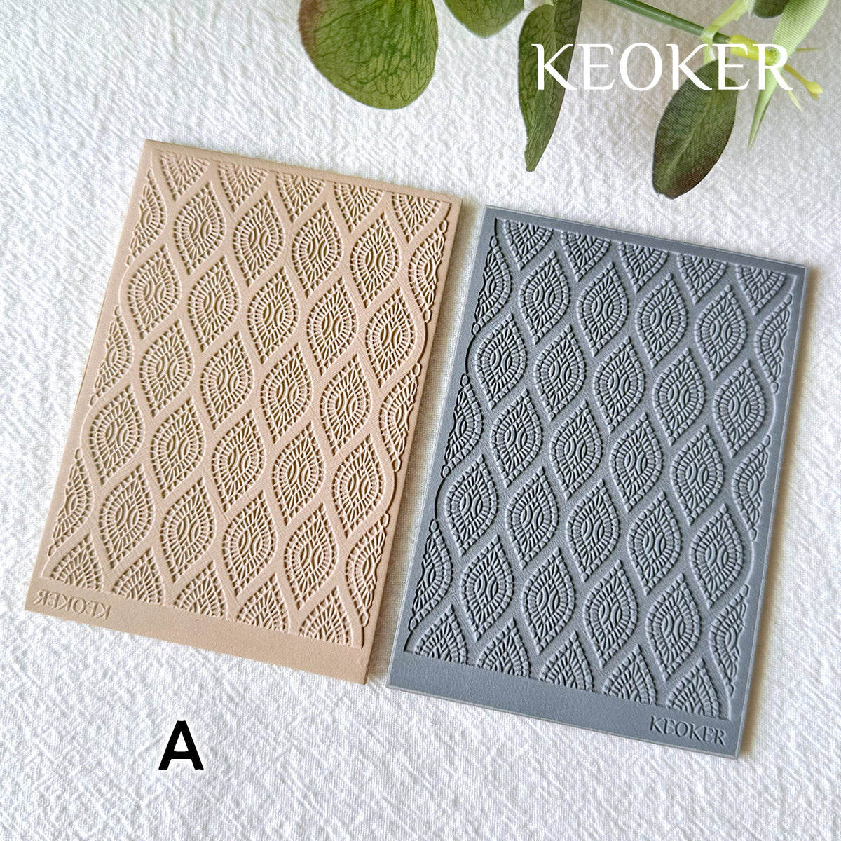 KEOKER Lace Texture Mat for Polymer Clay