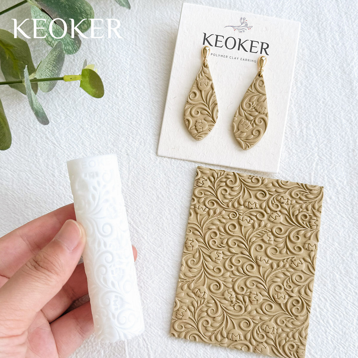 KEOKER Polymer Clay Texture Roller