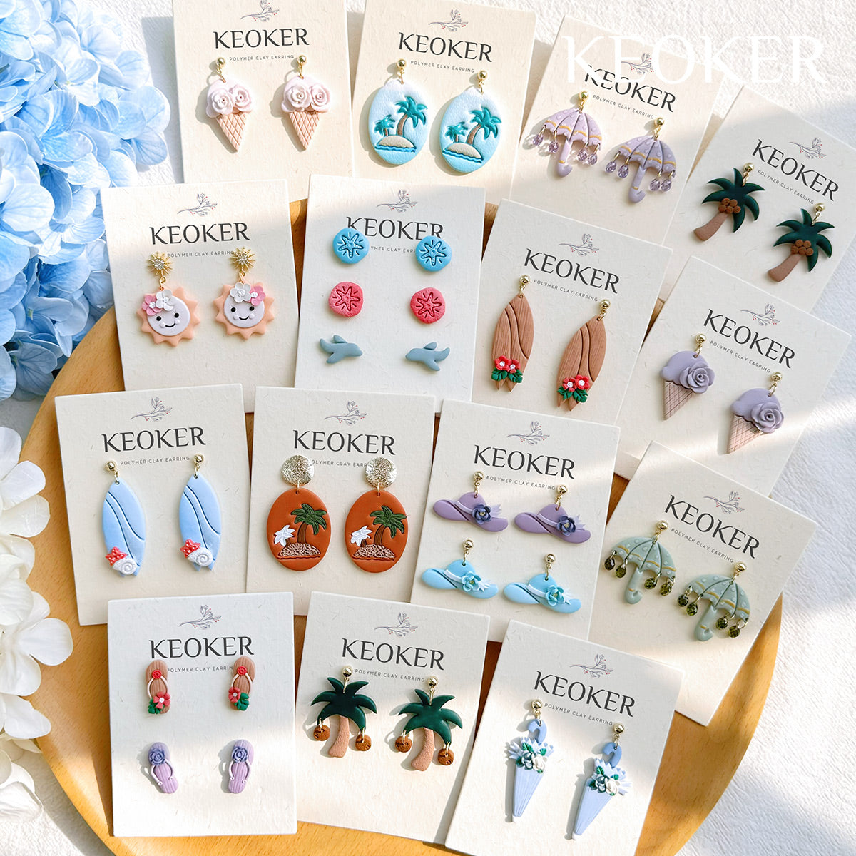 KEOKER Summer Polymer Clay Cutters (13 Shapes)