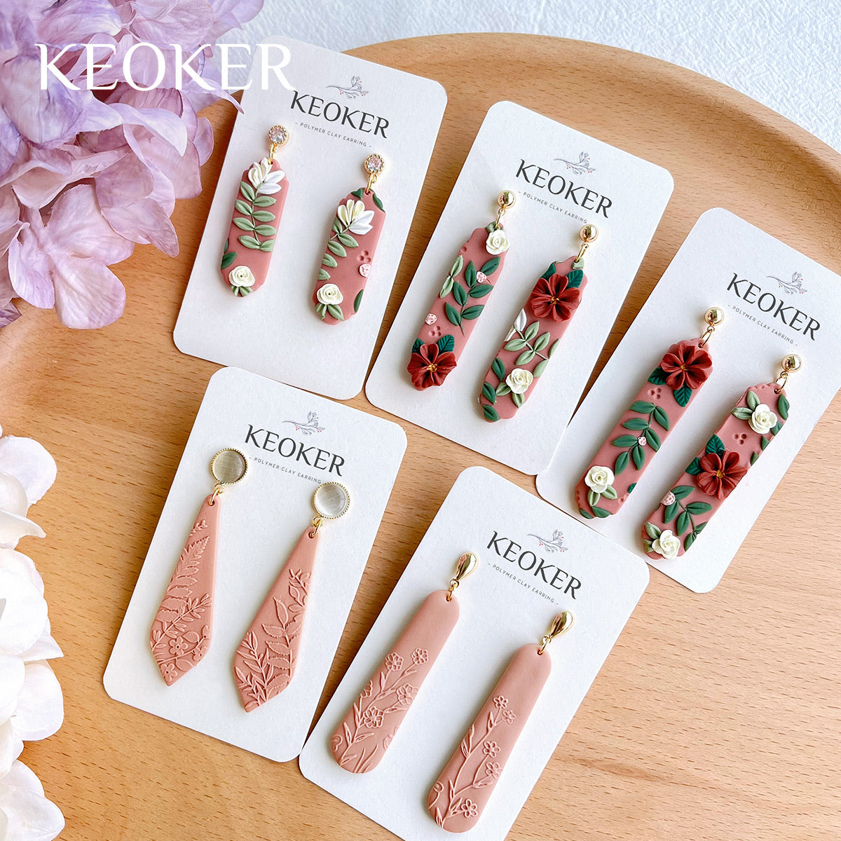 KEOKER Long Dangle Shape Polymer Clay Cutter (5PCS A)