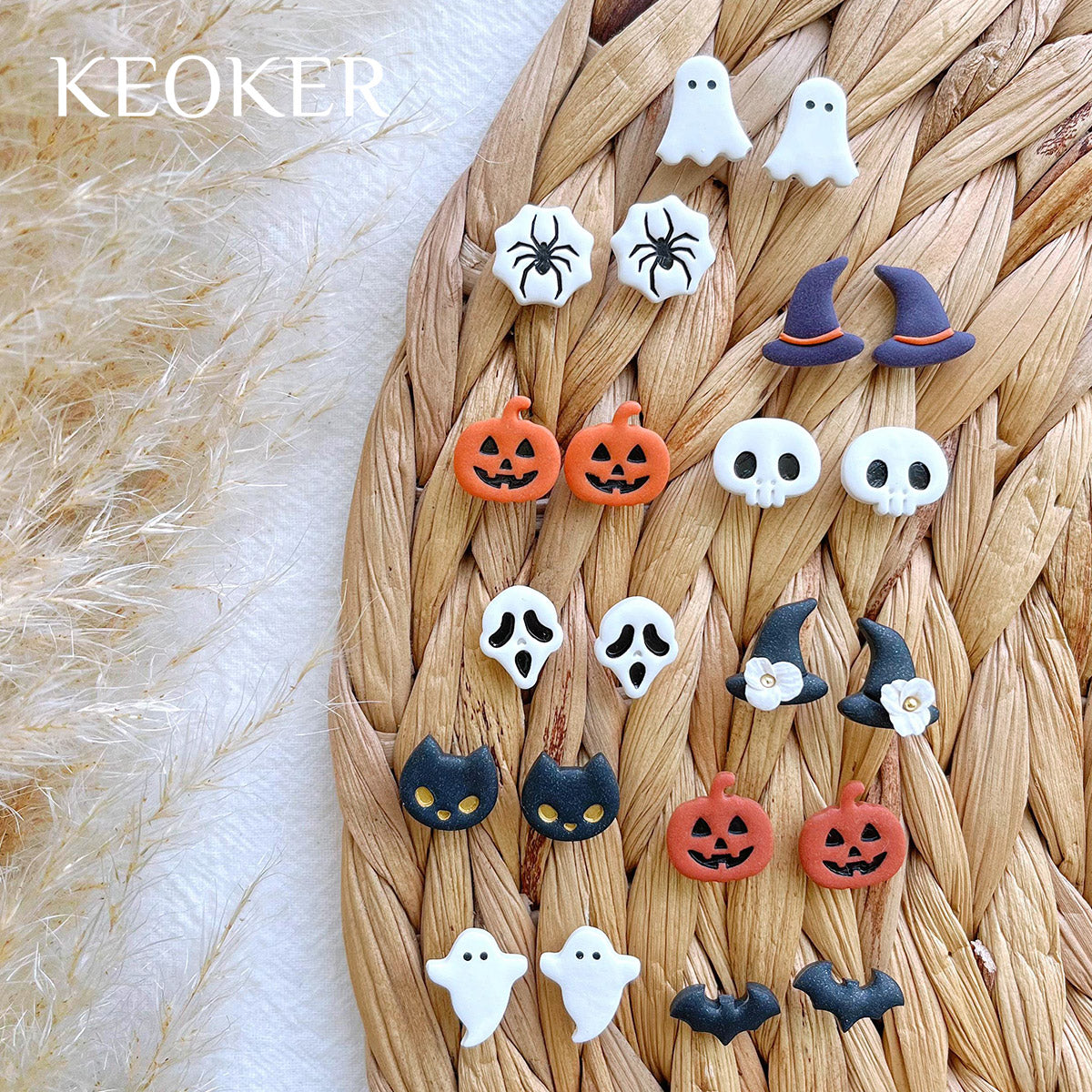 Halloween polymer deals clay earrings