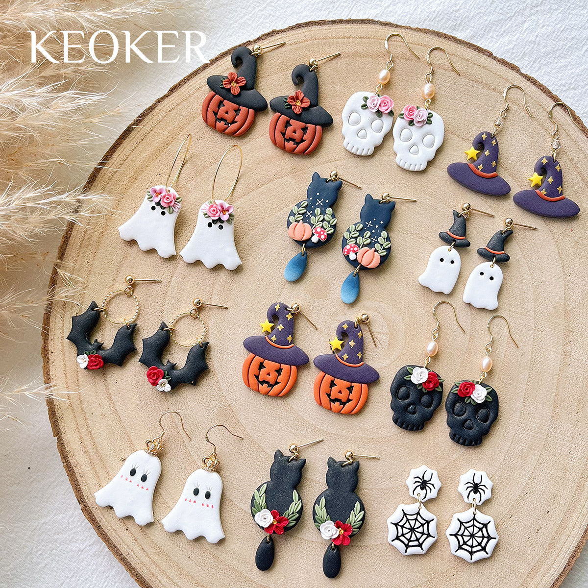 KEOKER Halloween Clay Cutters (10 Shapes)