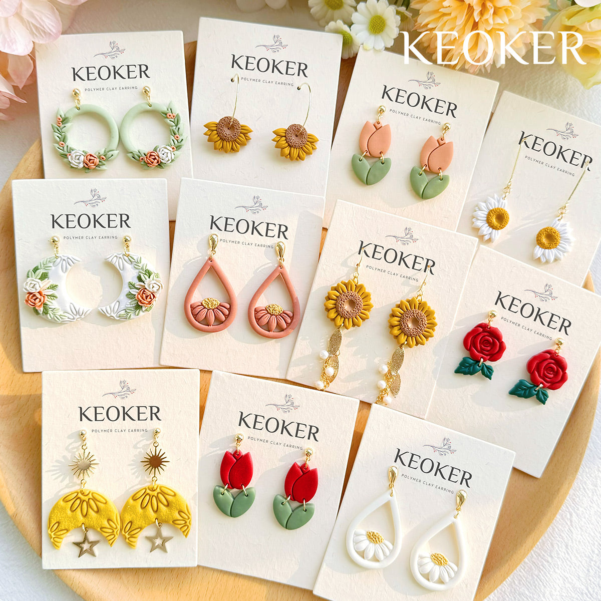 KEOKER Flower Polymer Clay Cutters