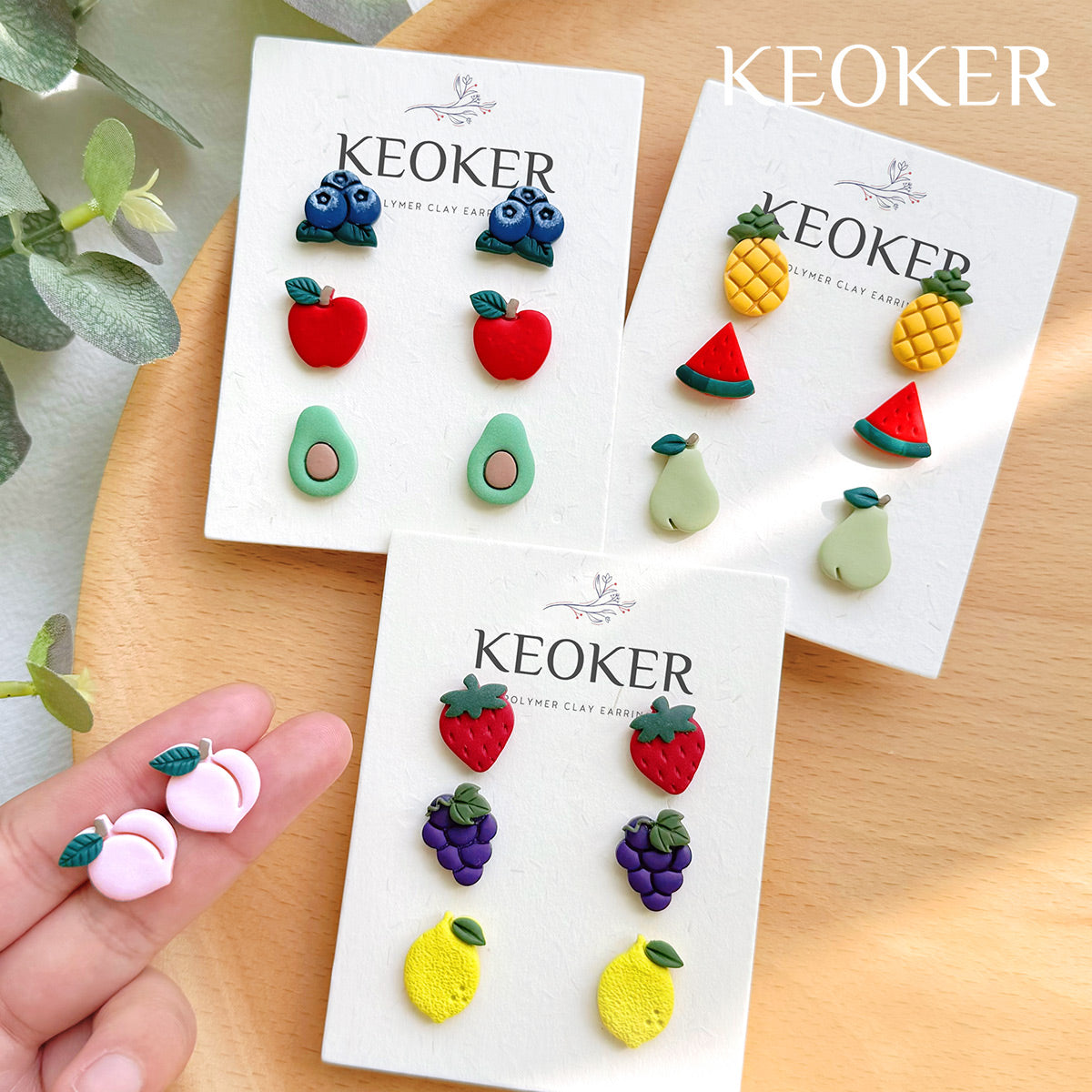 KEOKER Fruit Polymer Clay Cutters (10 shapes)