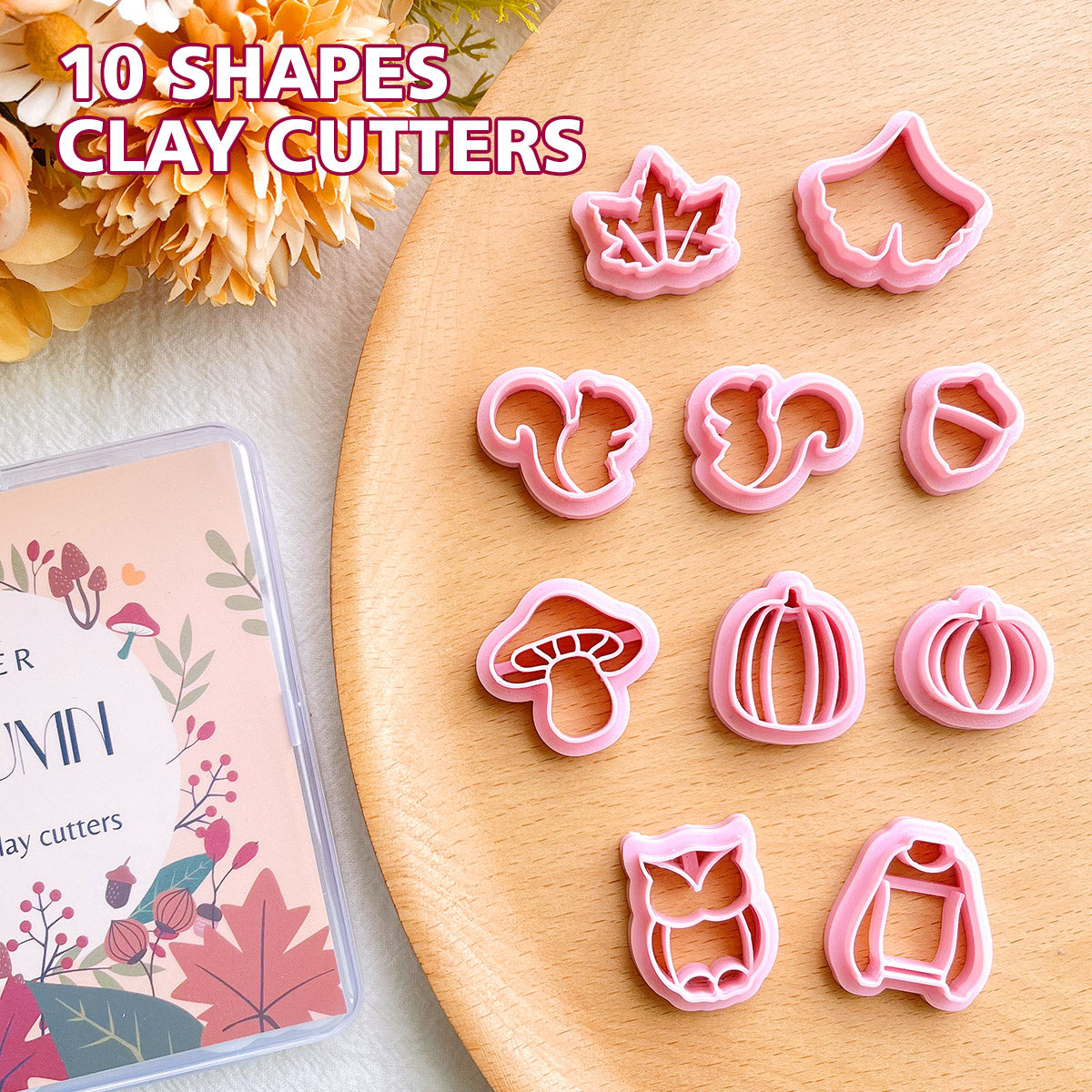 KEOKER Fall Polymer Clay Cutters(10 Shapes)