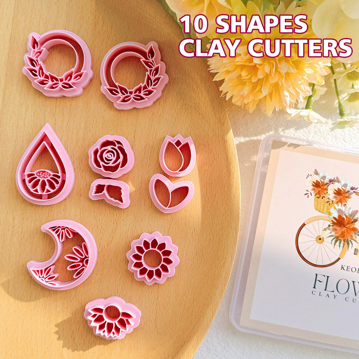 KEOKER Flower Polymer Clay Cutters