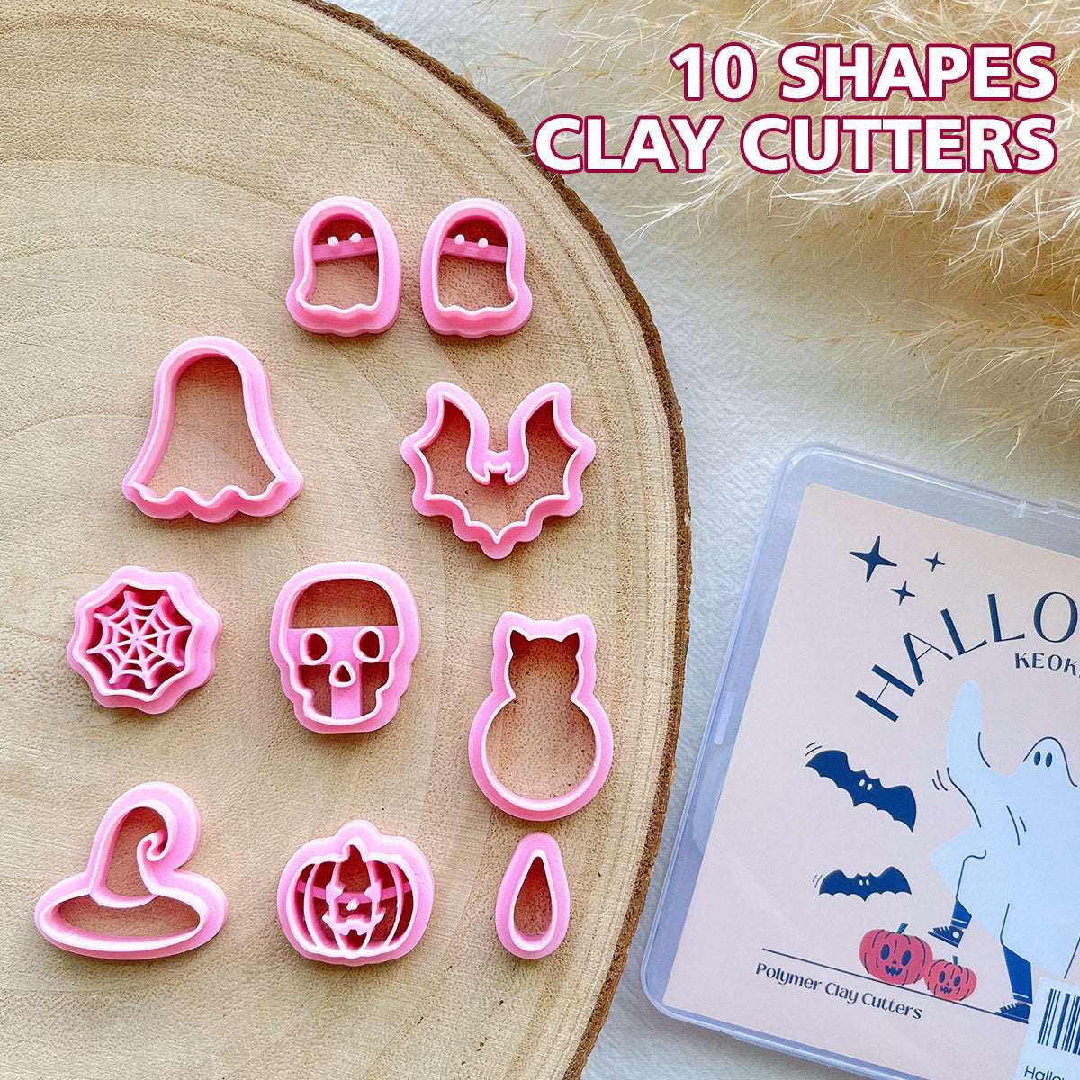 KEOKER Halloween Clay Cutters (10 Shapes)