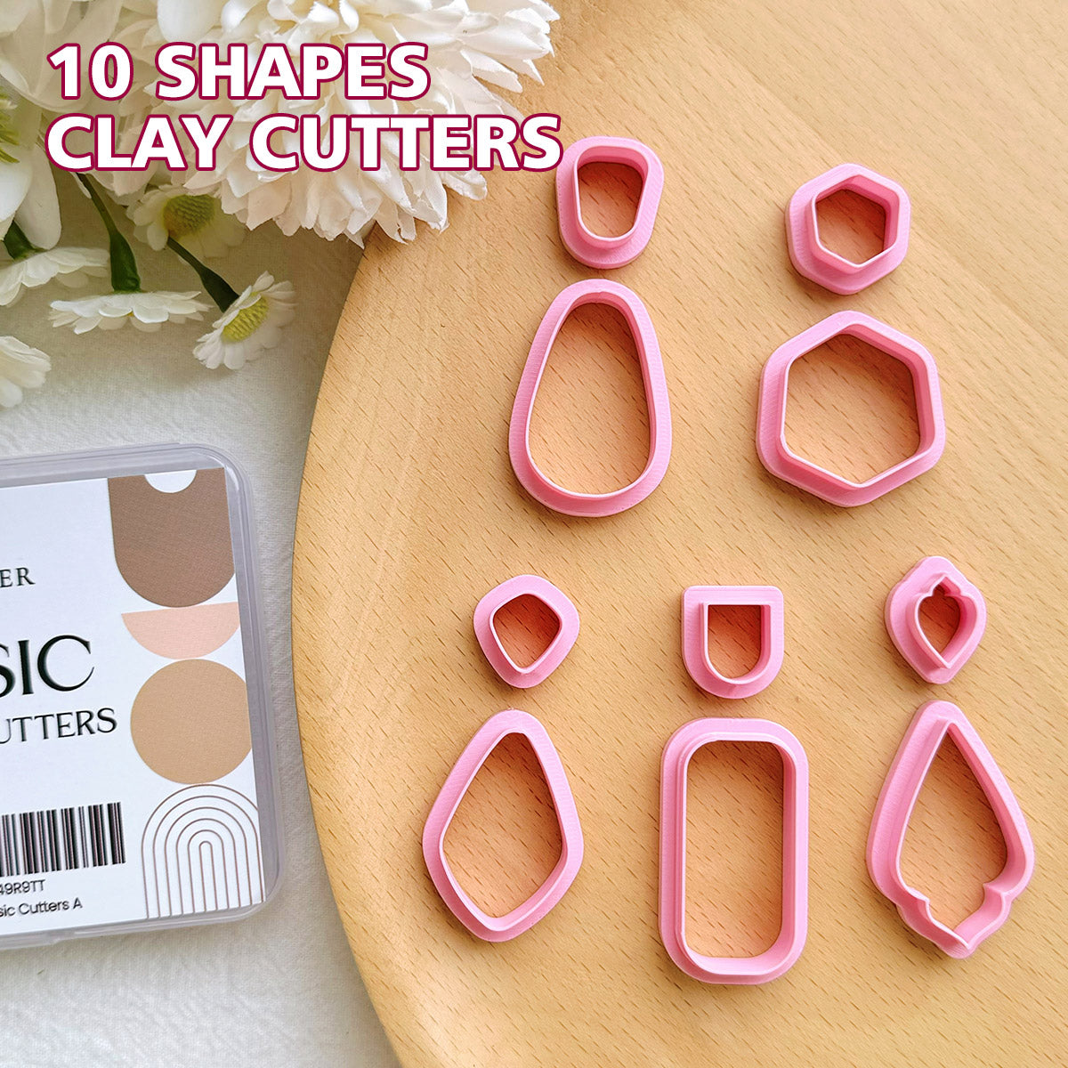 KEOKER Basic Clay Cutters(10 Shapes)