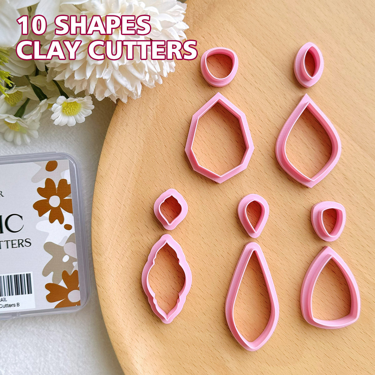 KEOKER Basic Clay Cutters(10 Shapes)