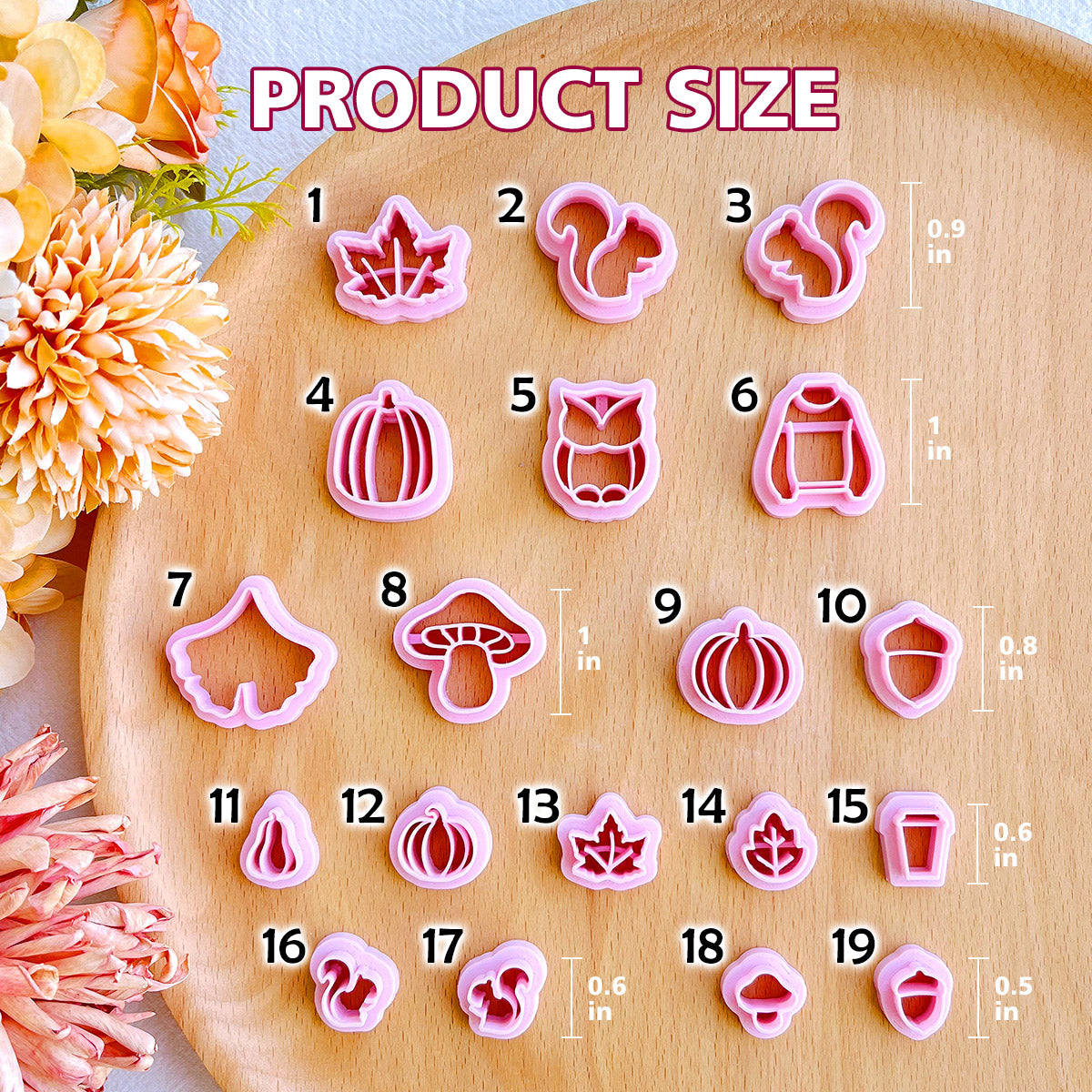 KEOKER Fall Polymer Clay Cutters(19 Shapes)