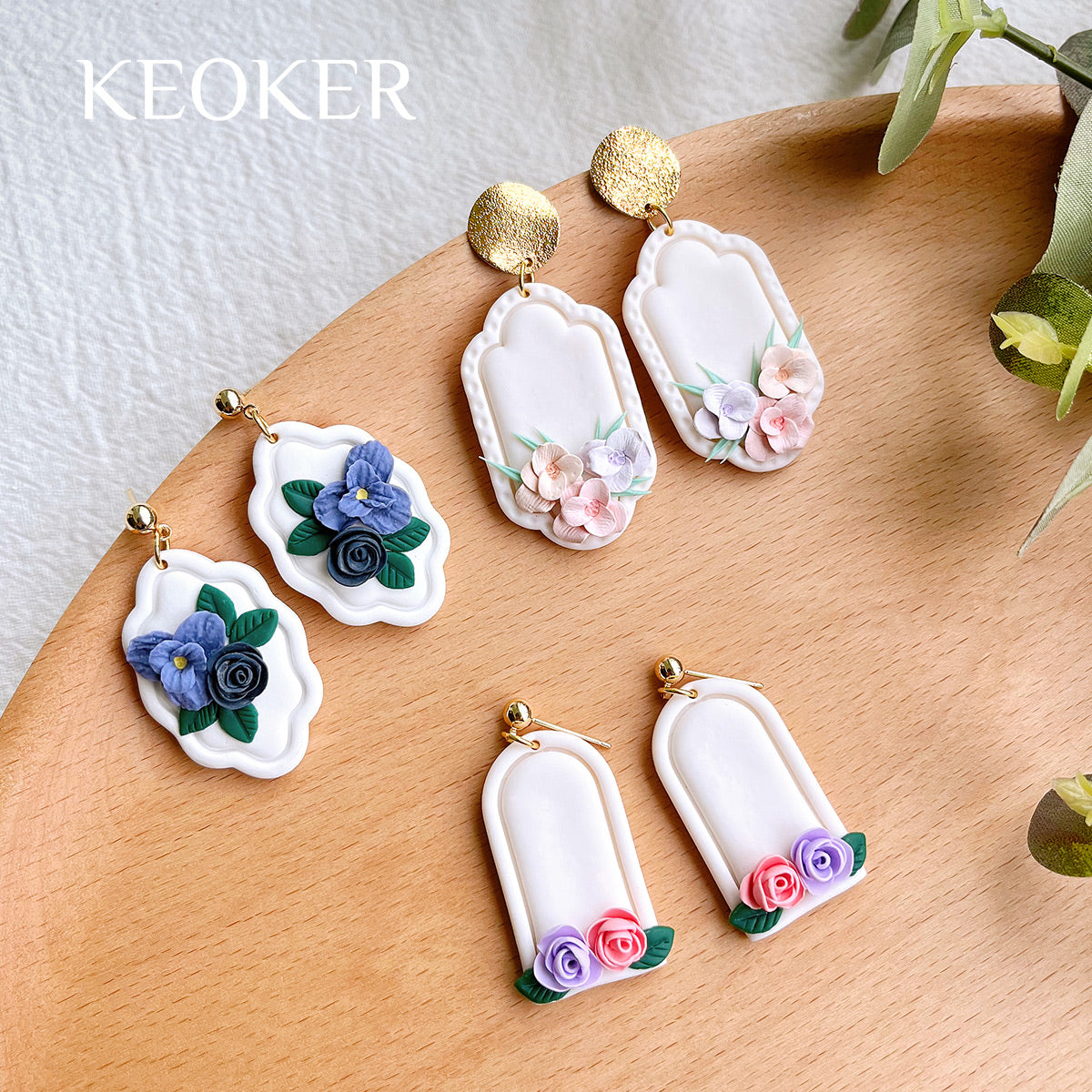 Keoker Petals Polymer Clay Molds & Cutters