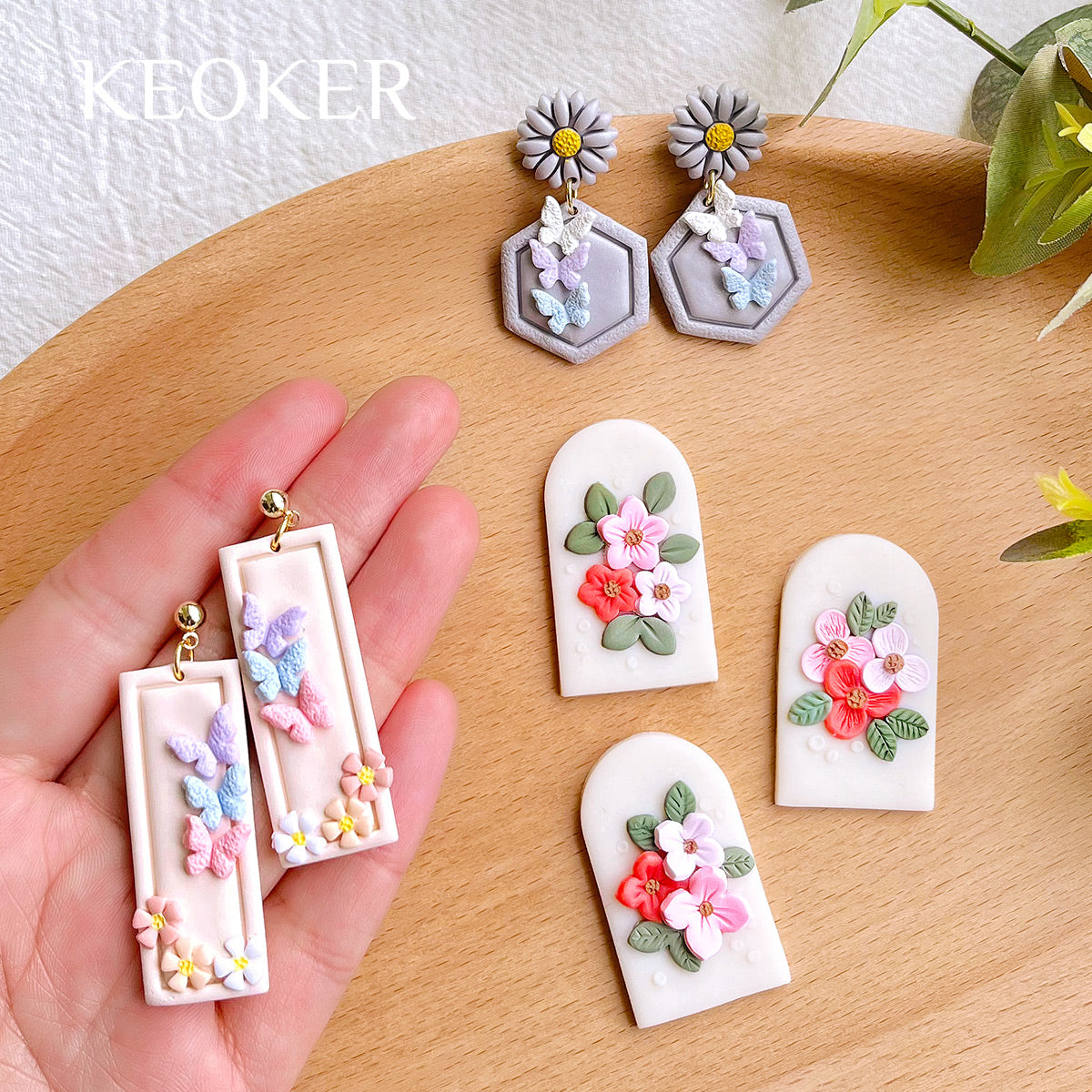 KEOKER Mini Butterfly Polymer Clay Cutters