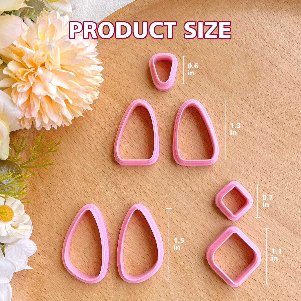 Simple Shape Polymer Clay Cutter Bundle, Organic Shape Clay Cutter, Polymer  Clay Cutters, Earring cutters, Polymer clay supplies