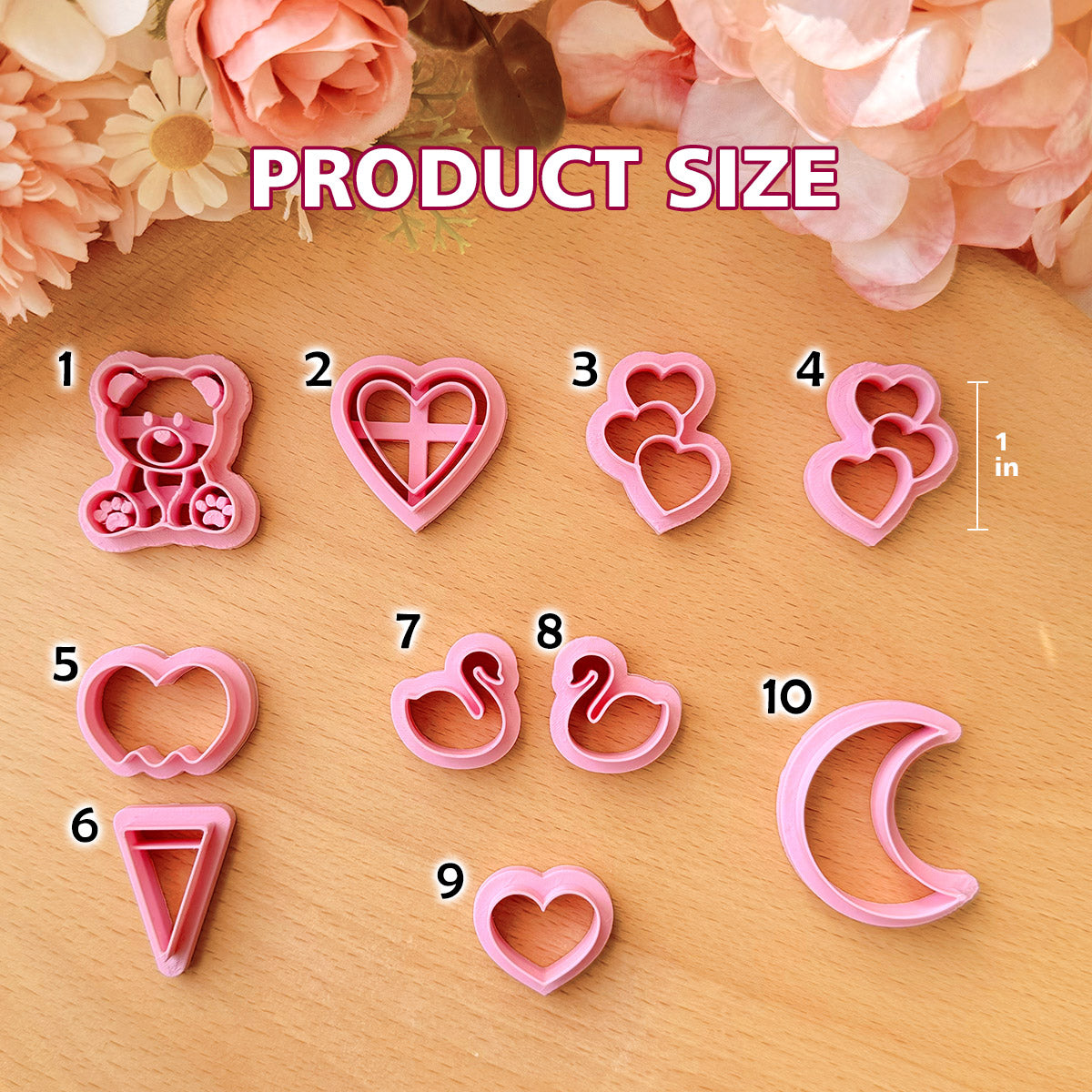 Heart Shape Polymer Clay Cutters Valentines Day Cutter Love Cutter