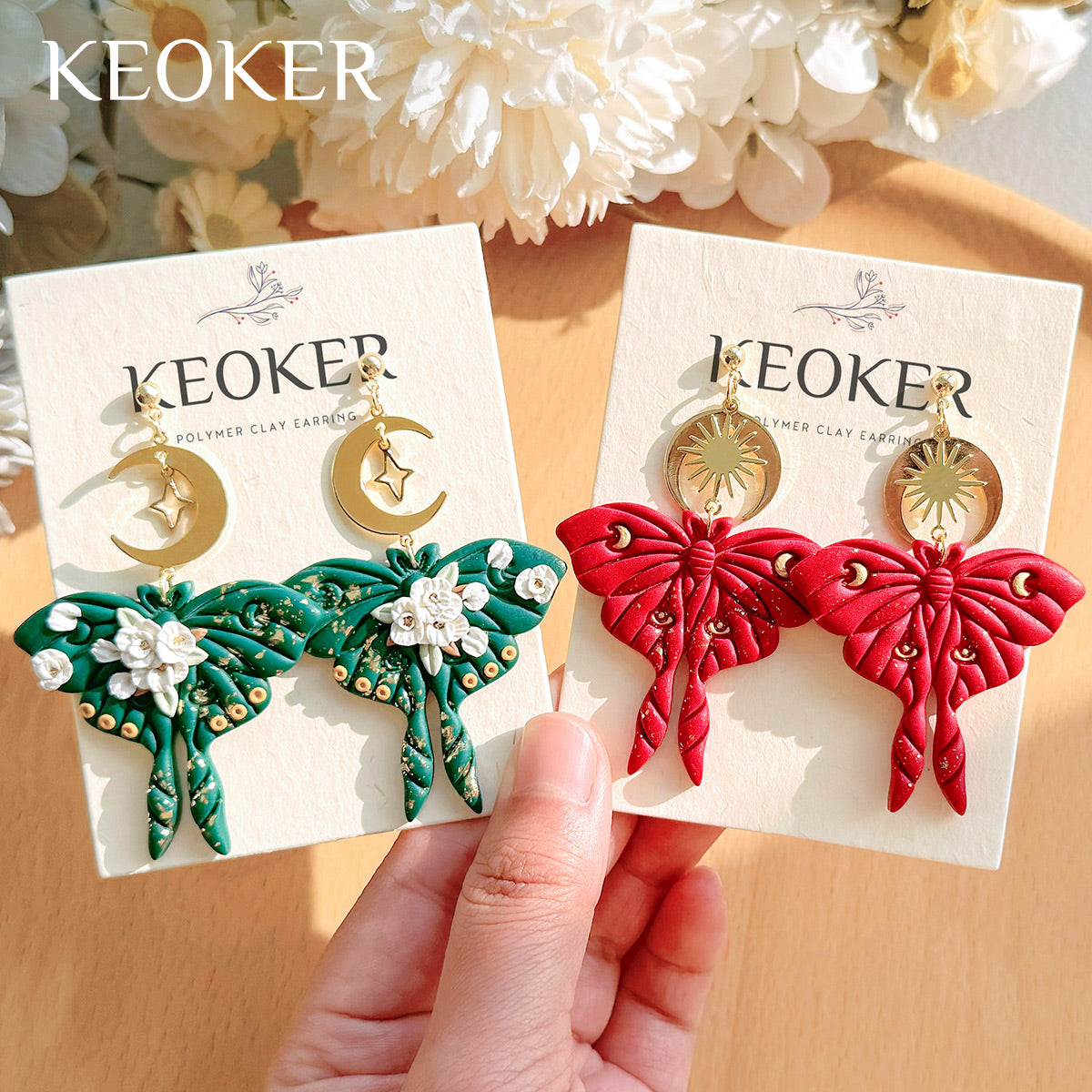 KEOKER Butterfly Polymer Clay Cutters (7 Shapes)