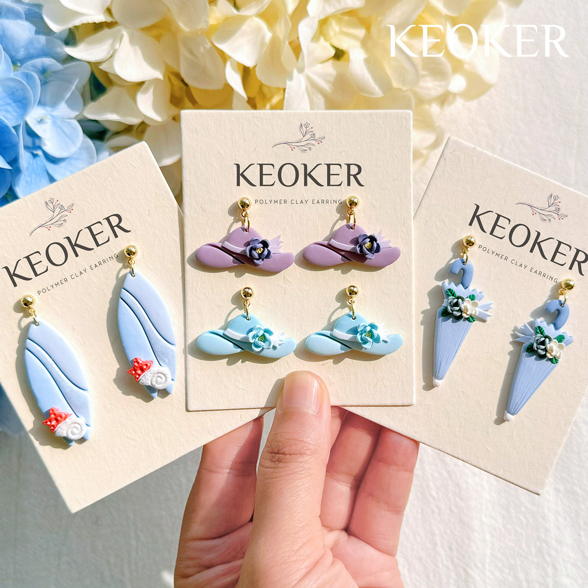 KEOKER Summer Polymer Clay Cutters (13 Shapes)