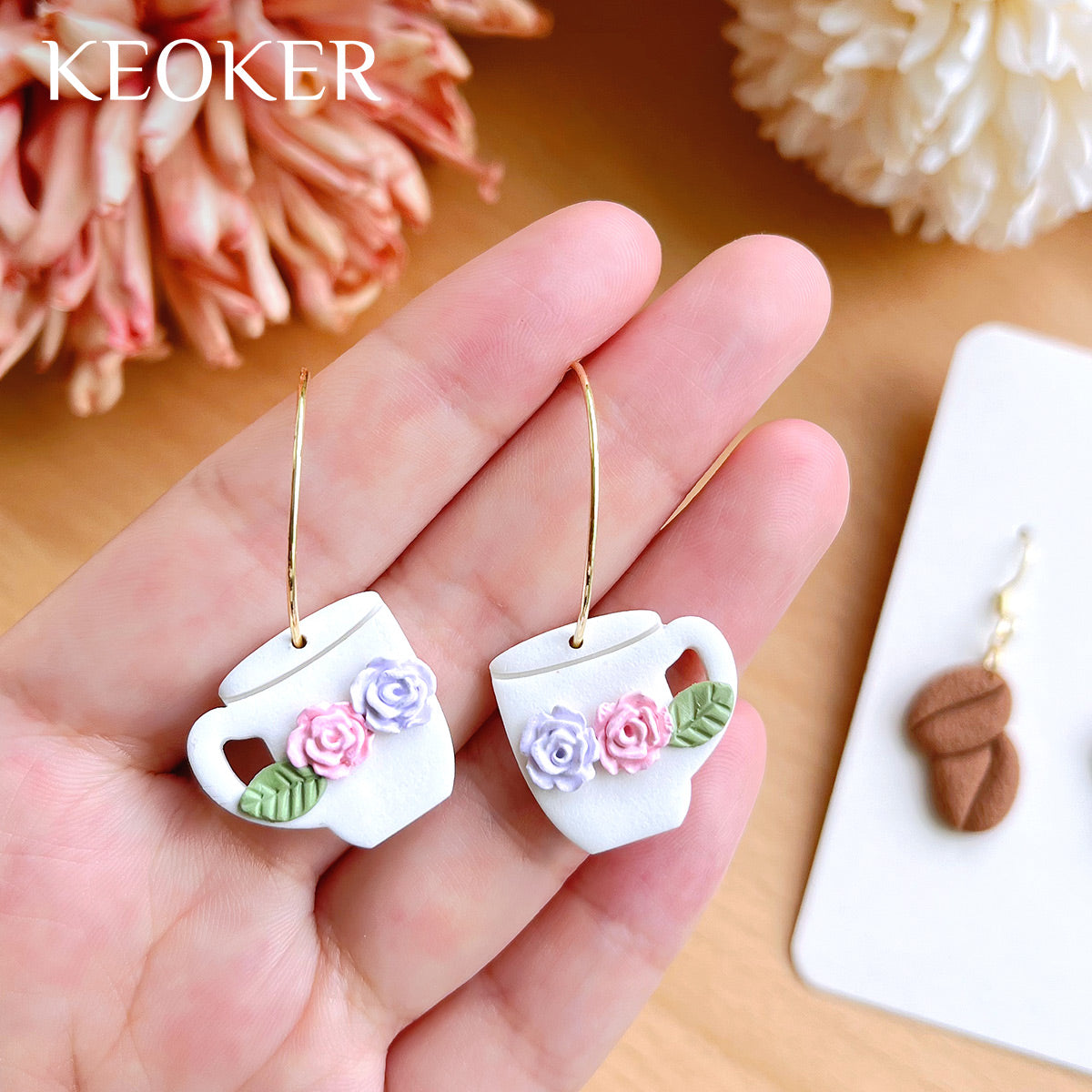 KEOKER Coffee Polymer Clay Cutters(9 Shapes)