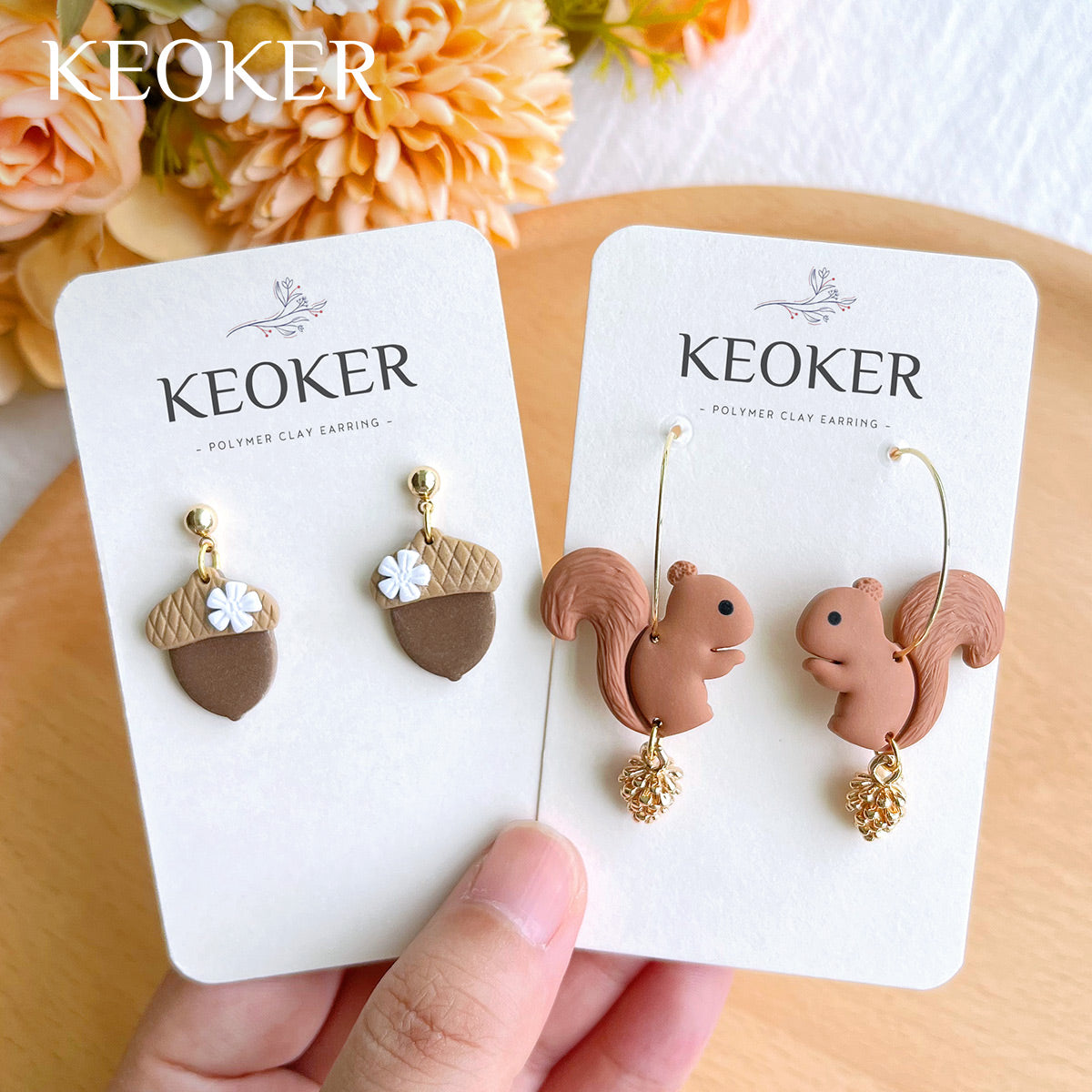 Keoker Polymer Clay Cutters for Fall - Acorn Clay Cutters for Earrings  Making, 10 Shapes Autumn Clay Earrings Cutters, Clay Cutters for Polymer  Clay