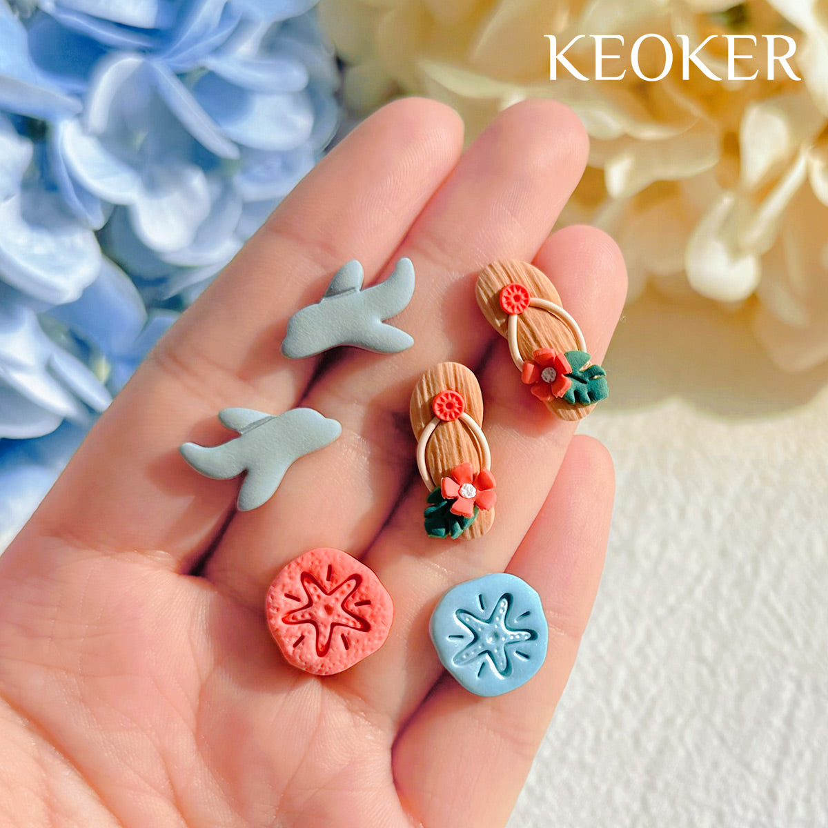 KEOKER Summer Polymer Clay Cutters (13 Shapes)