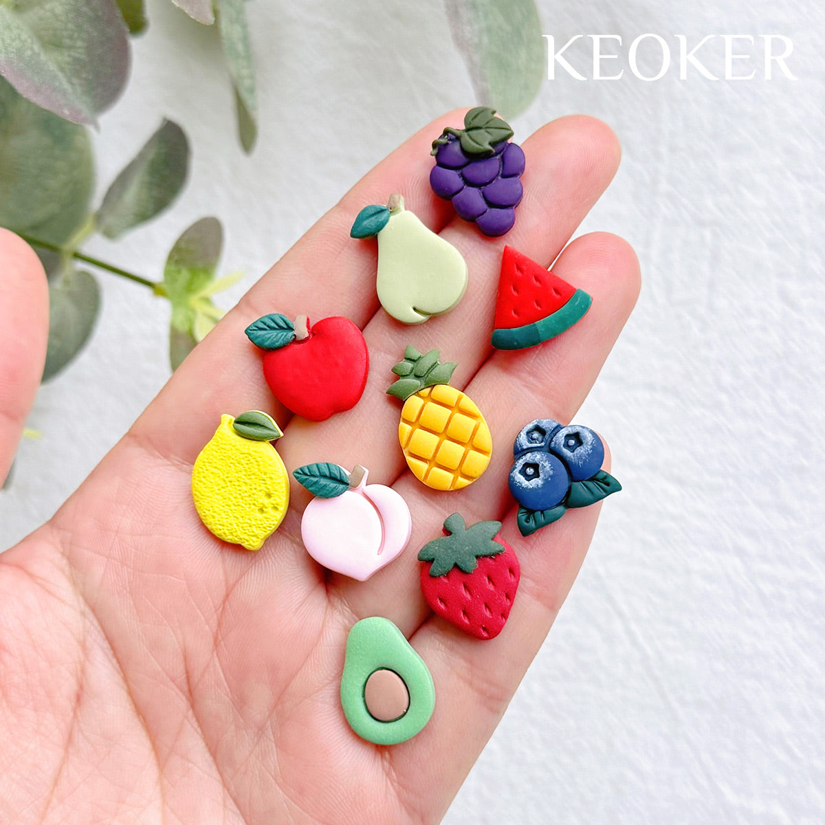 KEOKER Fruit Polymer Clay Cutters (10 shapes)