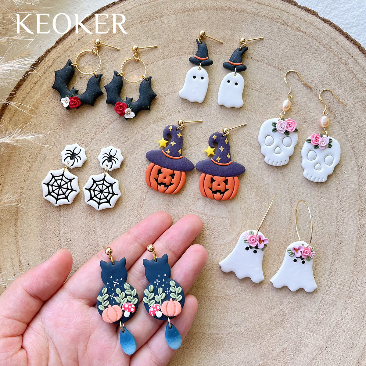 KEOKER Halloween Clay Cutters (10 Shapes)