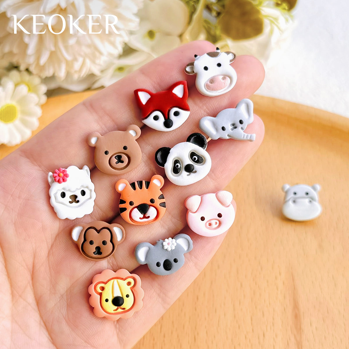 KEOKER Animal Clay Cutters (12 Shapes)