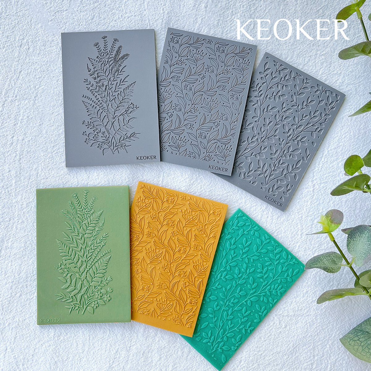 KEOKER Polymer Clay Texture Sheets