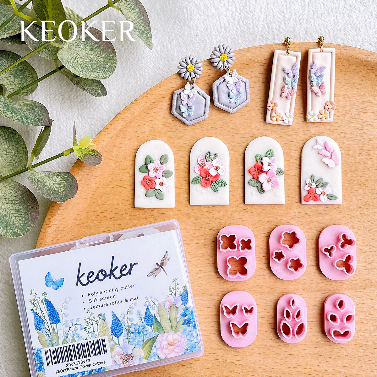 KEOKER Mini Butterfly Polymer Clay Cutters