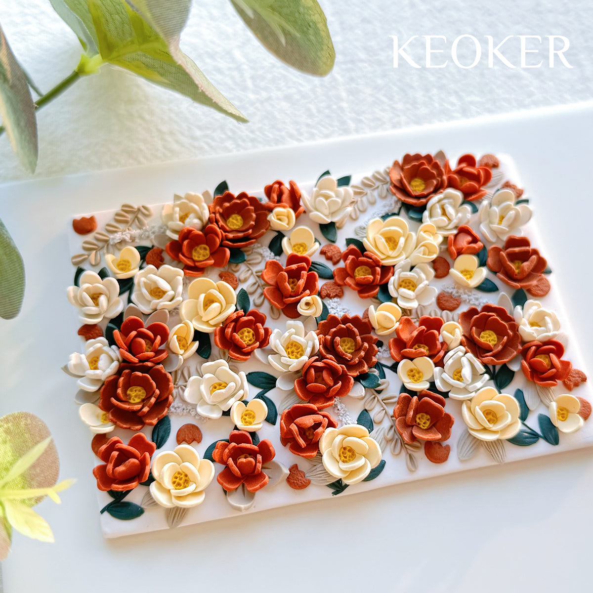 KEOKER Petal Pad, Polymer Clay Flower Shaping Pad