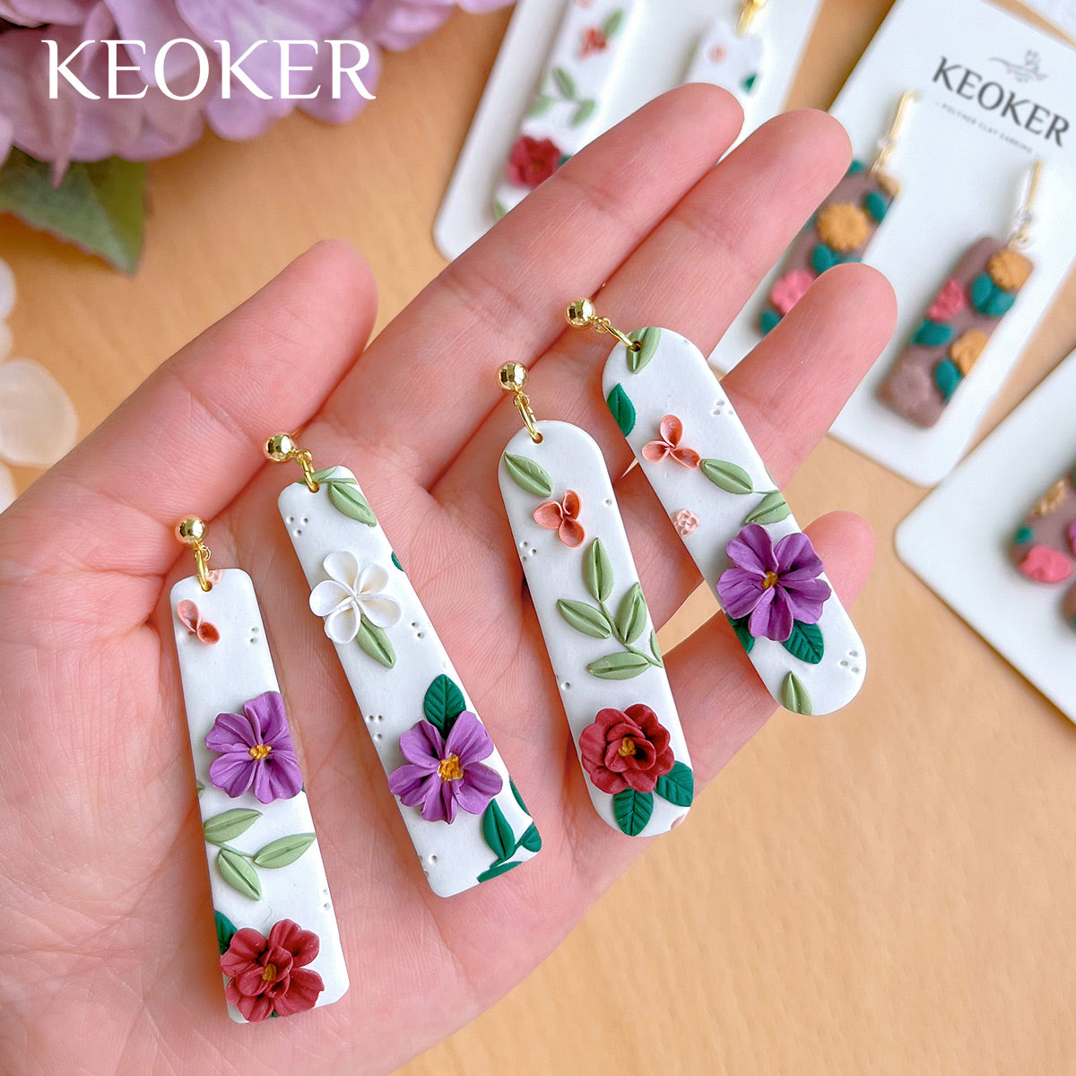 KEOKER Long Dangle Shape Polymer Clay Cutter (10PCS ALL)