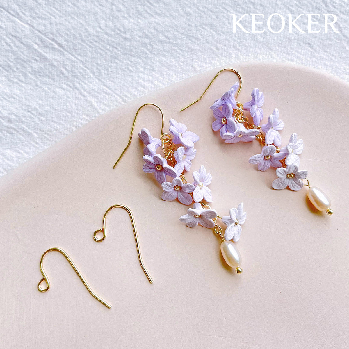 Keoker Bell Orchid Polymer Clay Earrings Molds
