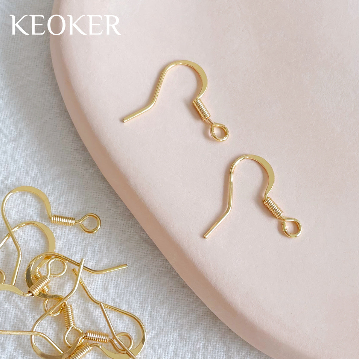 KEOKER 14K Gold Filled Earring Hook2(10PCS)