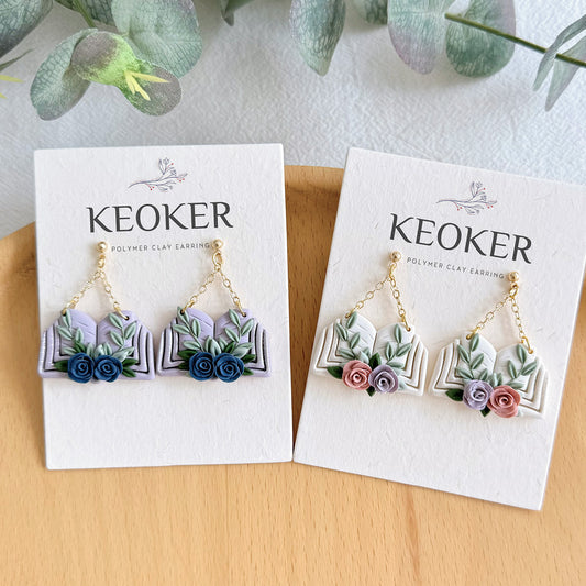 KEOKER Book Polymer Clay Earrings