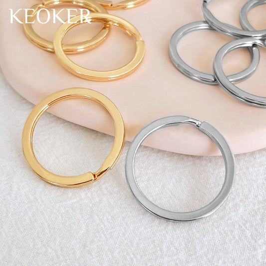 KEOKER 14K Gold Filled Key Rings (5 pcs)