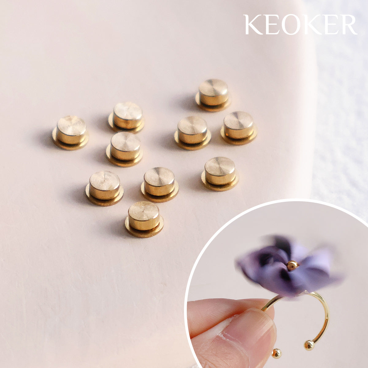 KEOKER Mini Rotating Bearing For Jewelry Making (6 PCS)