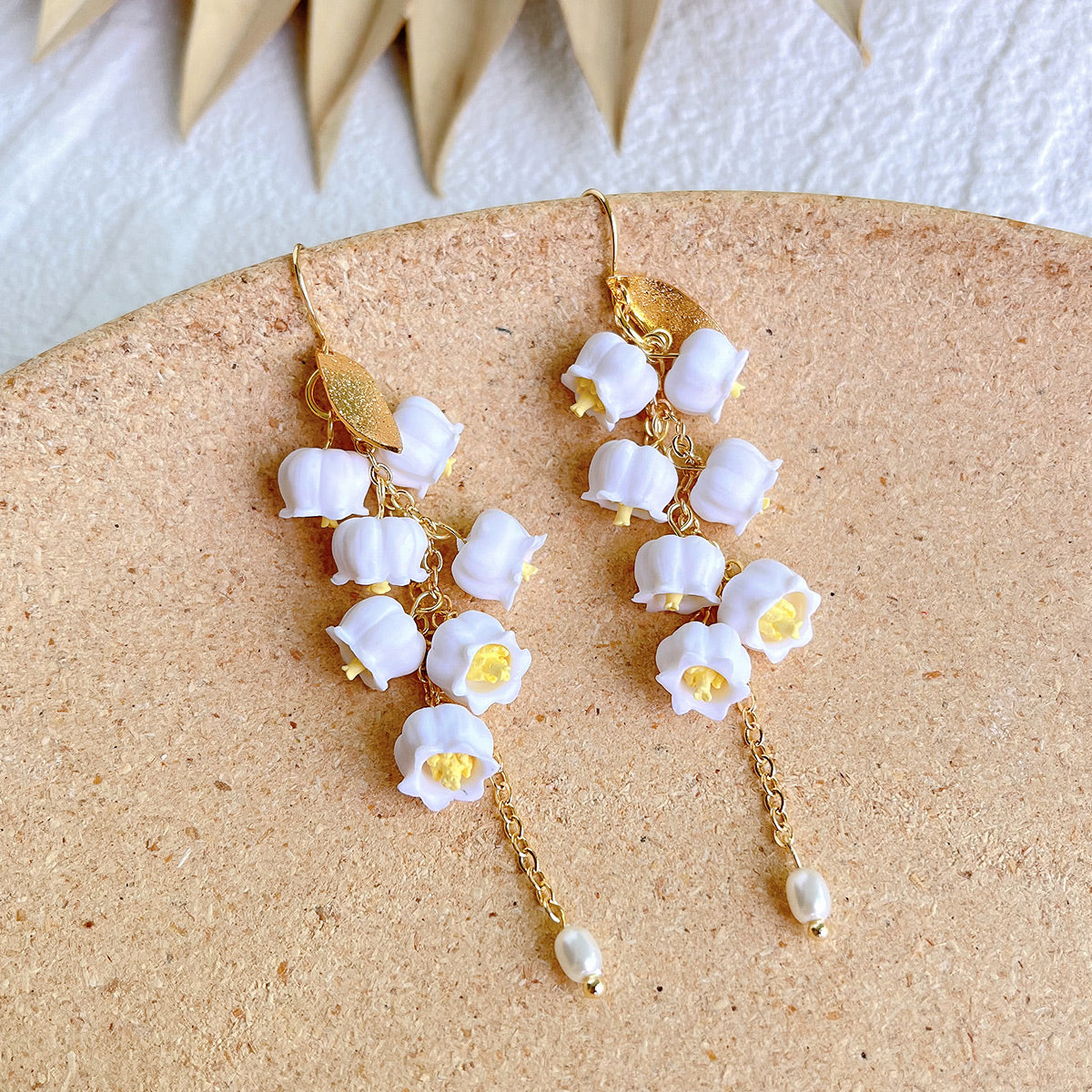 KEOKER Lily of The Valley Wedding Earrings