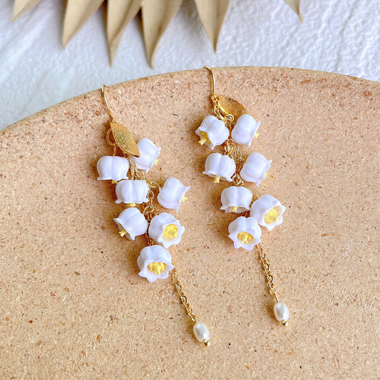 KEOKER Lily of The Valley Wedding Earrings