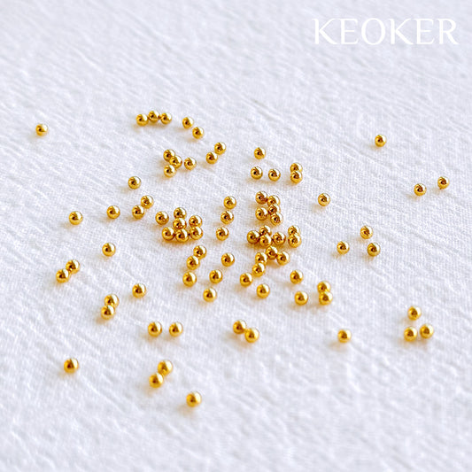 KEOKER 18K Gold Filled 2mm Flower Center Beads (50 PCS)