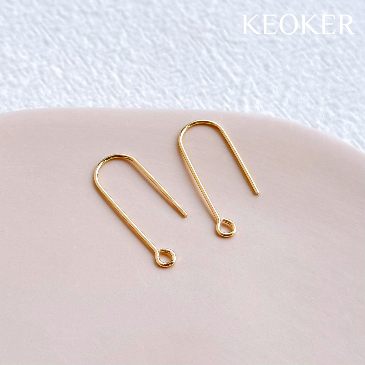 KEOKER 14K Gold Filled Earring Hooks (10 PCS)