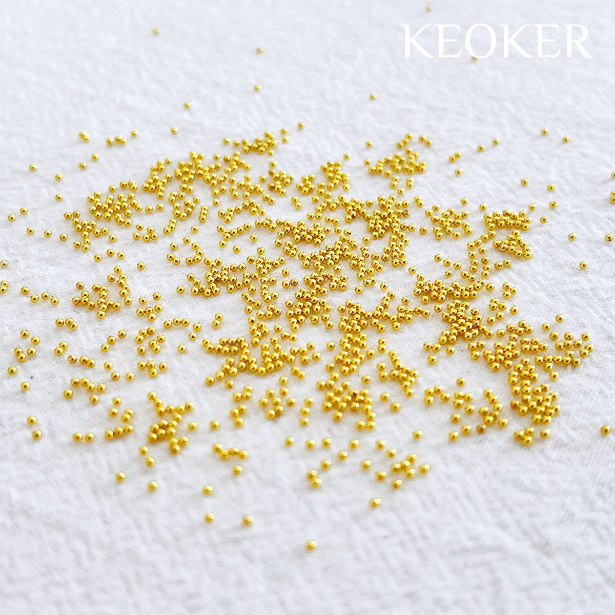 KEOKER 1mm Gold Microbeads (5g)