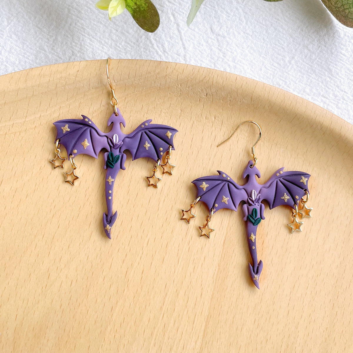 KEOKER Dragon Polymer Clay Earrings