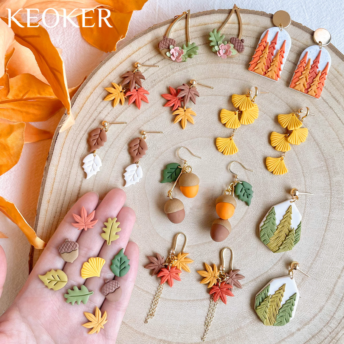 KEOKER Fall Polymer Clay Cutters ( 7 shapes )