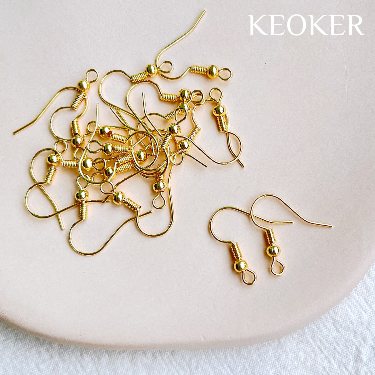 KEOKER 14K Gold Filled Earring Hook2(10PCS)