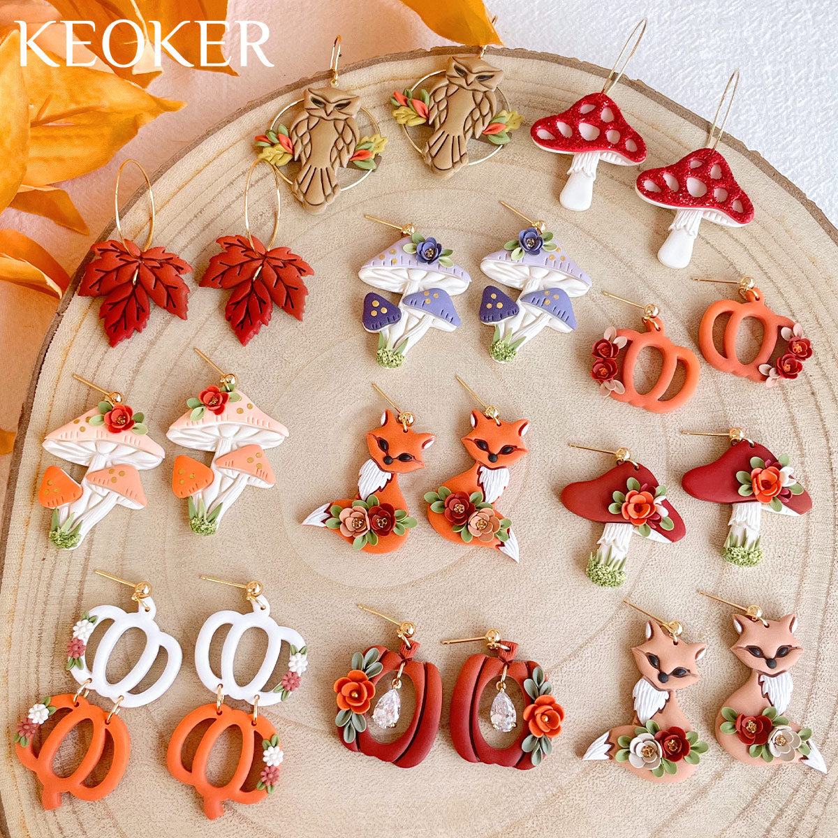 KEOKER Fall Polymer Clay Cutters ( 10 shapes )