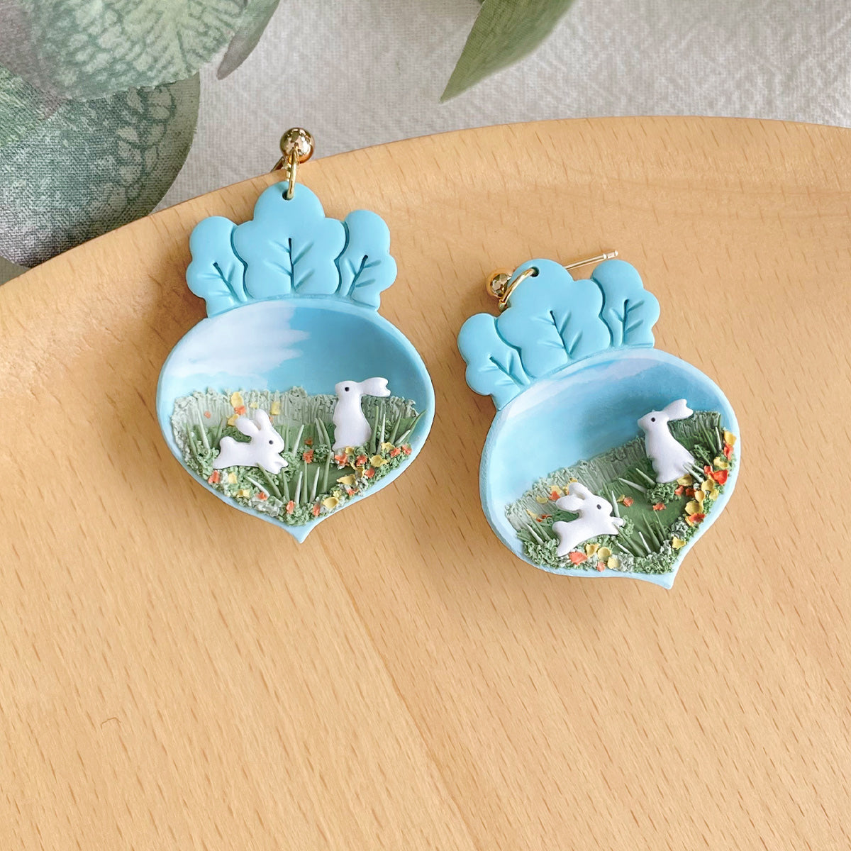 KEOKER Easter Polymer Clay Earrings