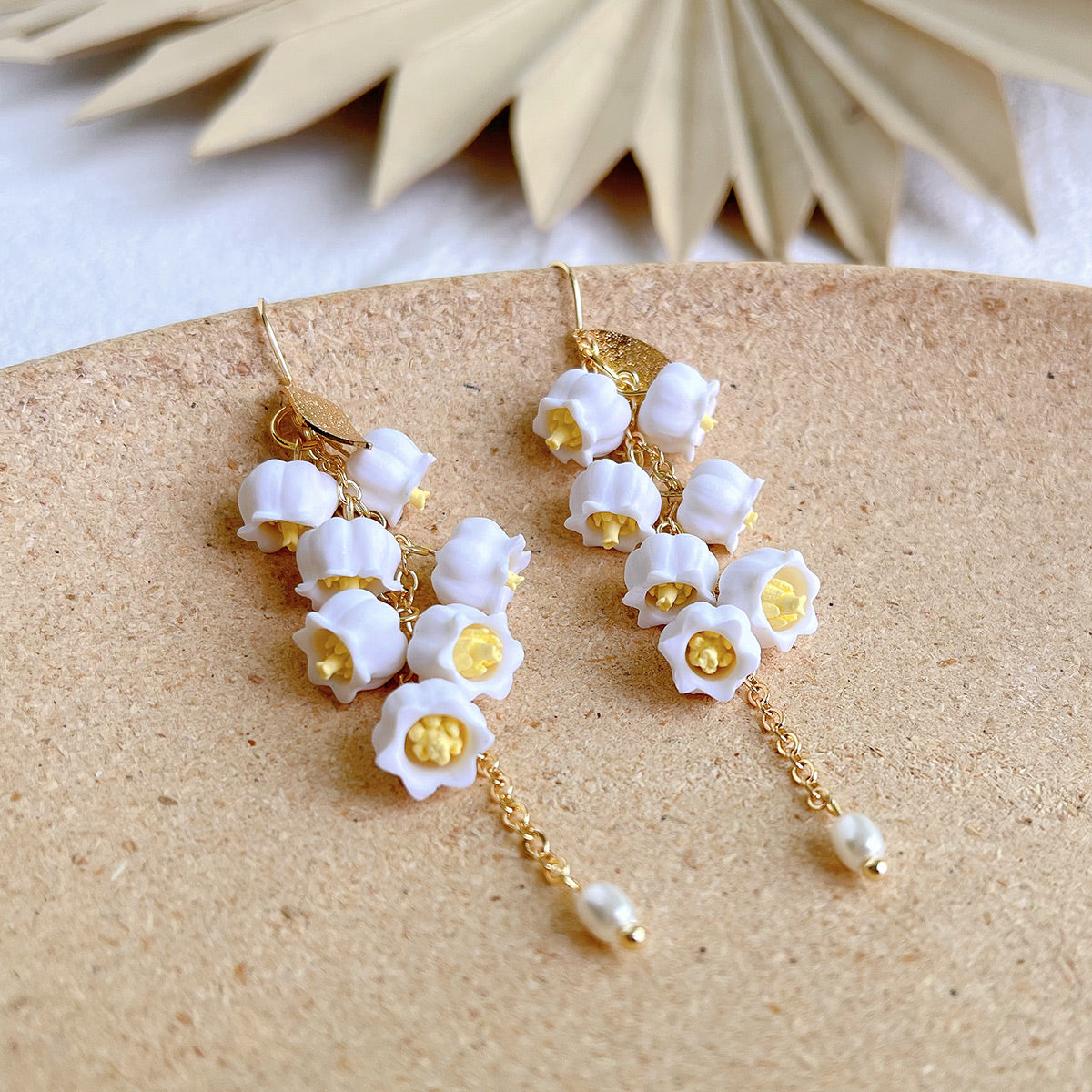 KEOKER Lily of The Valley Wedding Earrings