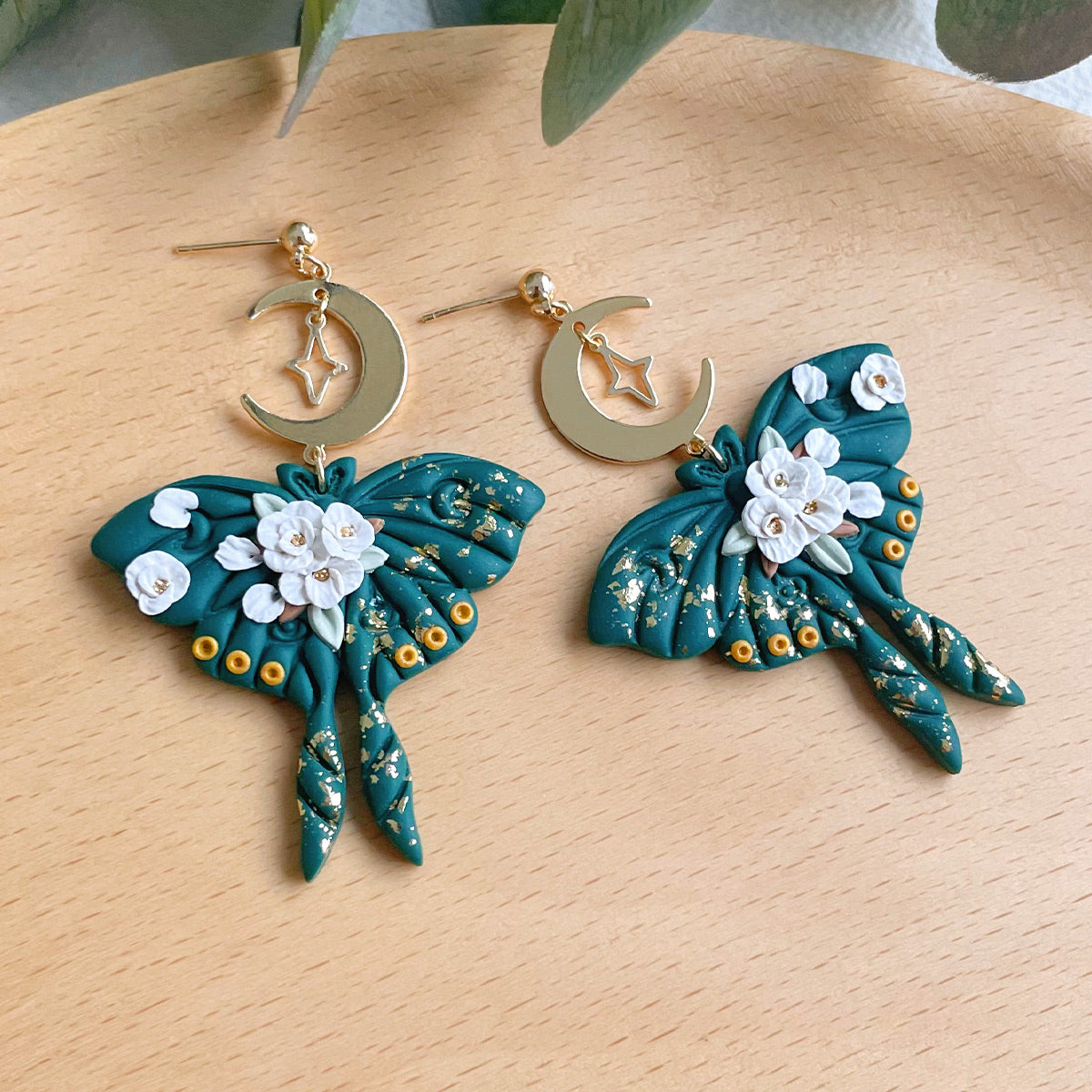 KEOKER Butterfly Polymer Clay Earrings