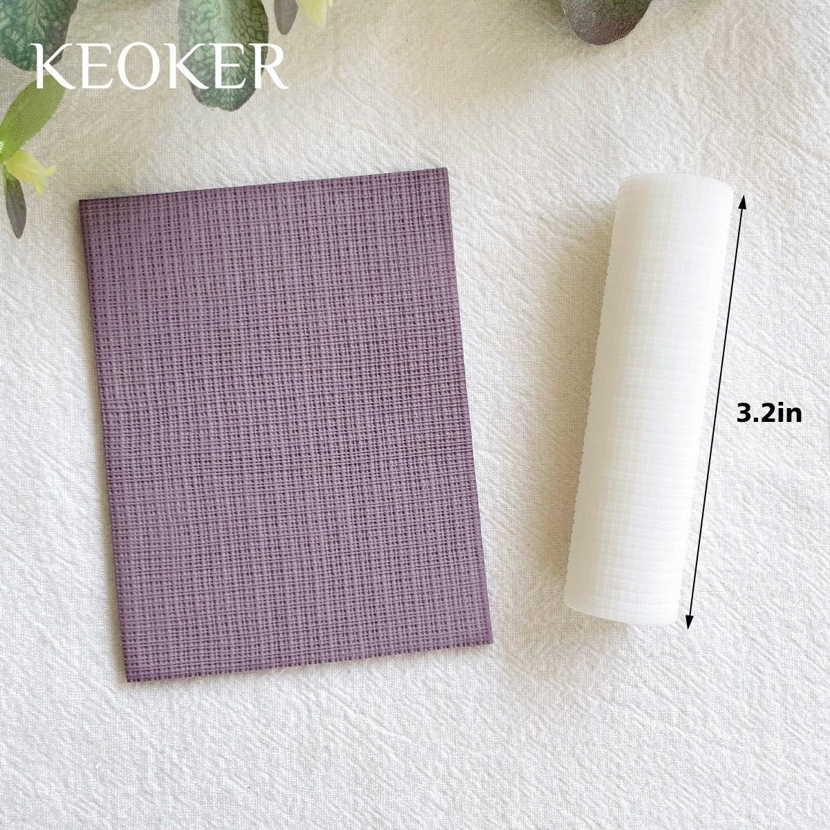 KEOKER Polymer Clay Texture Roller (Wool Fabric)